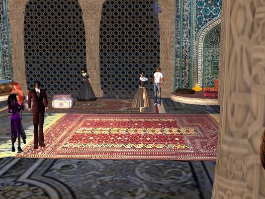 4 Persian Rugs with animated sit