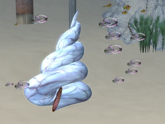 shell w/bubbles emitter 